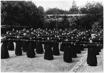 Gymnastics at the Ecole Normale des Instituteurs of Mayenne by French Photographer